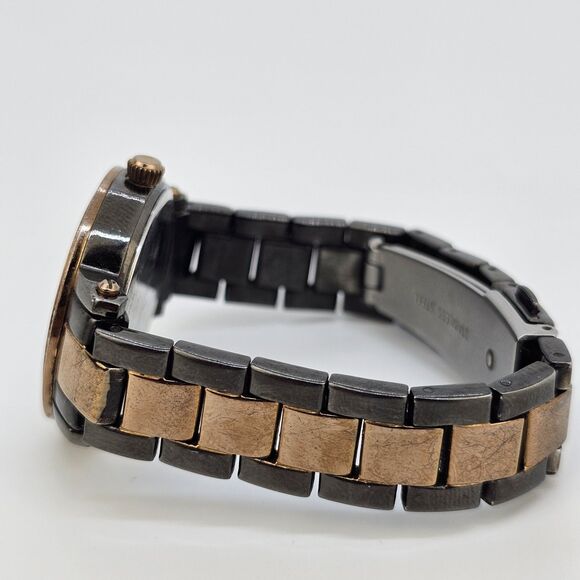 Relic Women's Watch 32MM Multicolor Dial Gold Black Bracelet 5.5" New Battery - Picture 7 of 12